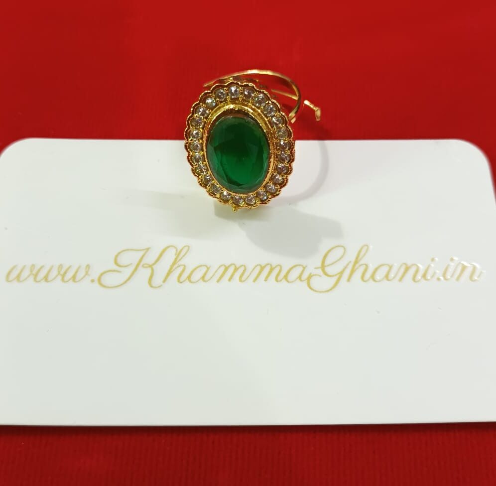 Green Stone ring