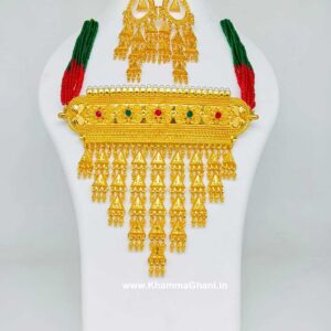 Rajputi Aad Necklace with earrings