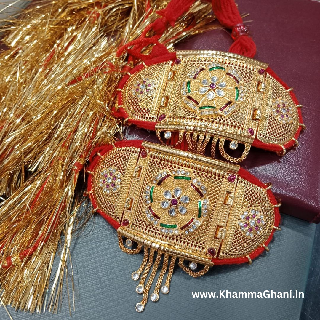 Rajputi Gold Plated Traditional Bajuband