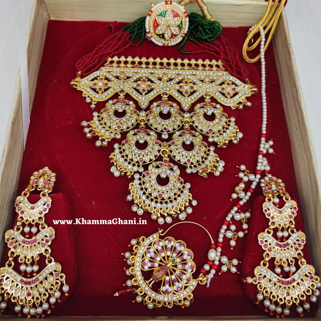Rajputi Jewellery Set Artificial
