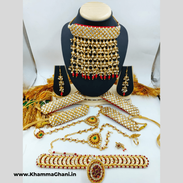 Indian Bridal Jewellery Set in Red