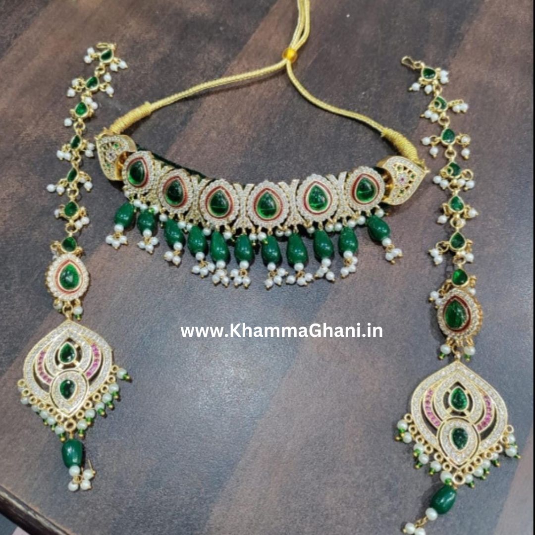 Best AD Necklace with Long Size Earrings