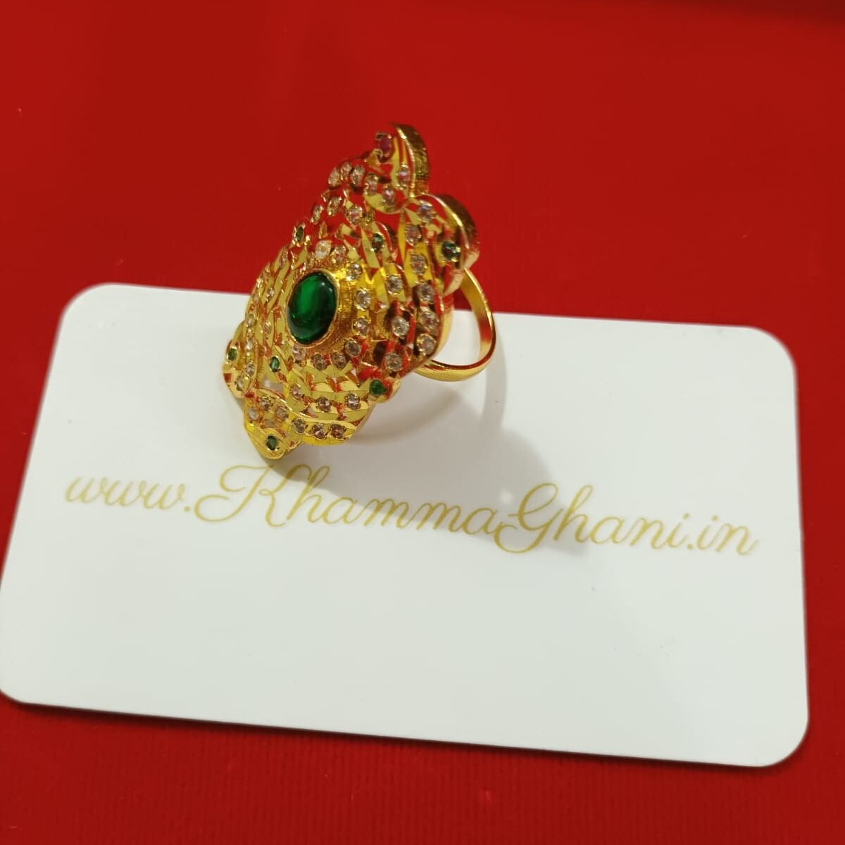 Back view of jodhpuri ring