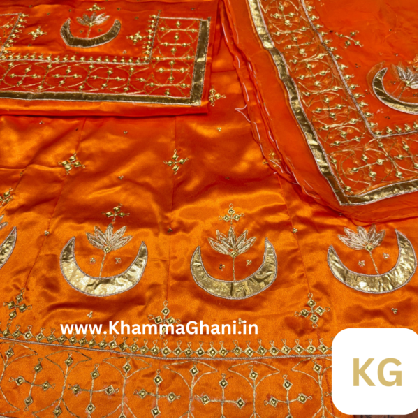 Heavy Moss Satin Poshak