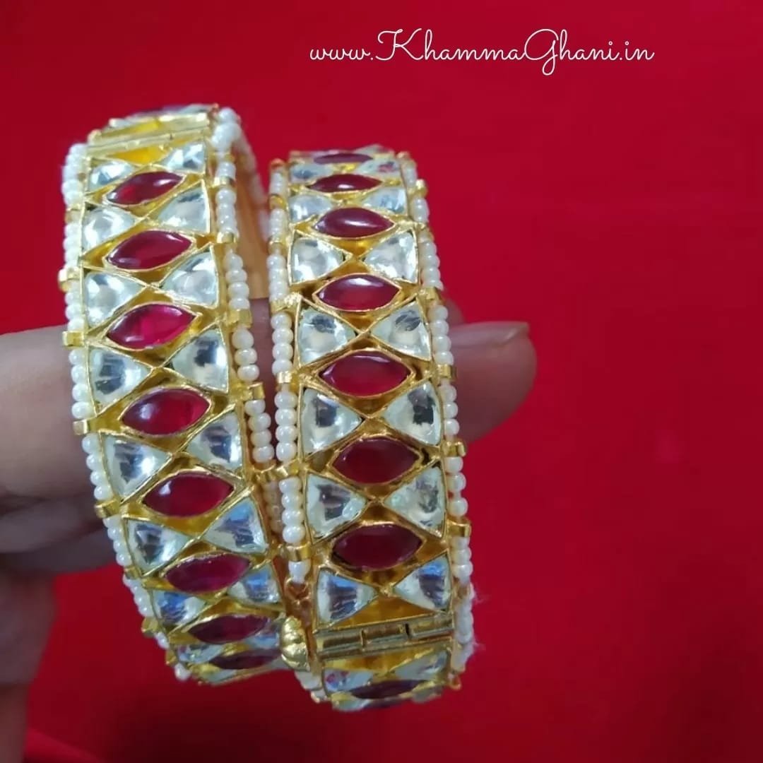 Rajasthani Kundan Bangles