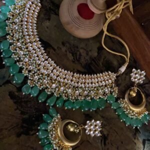 Pachi Kundan Neck set