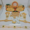 Rajputi Jewelry Set with Green Stone