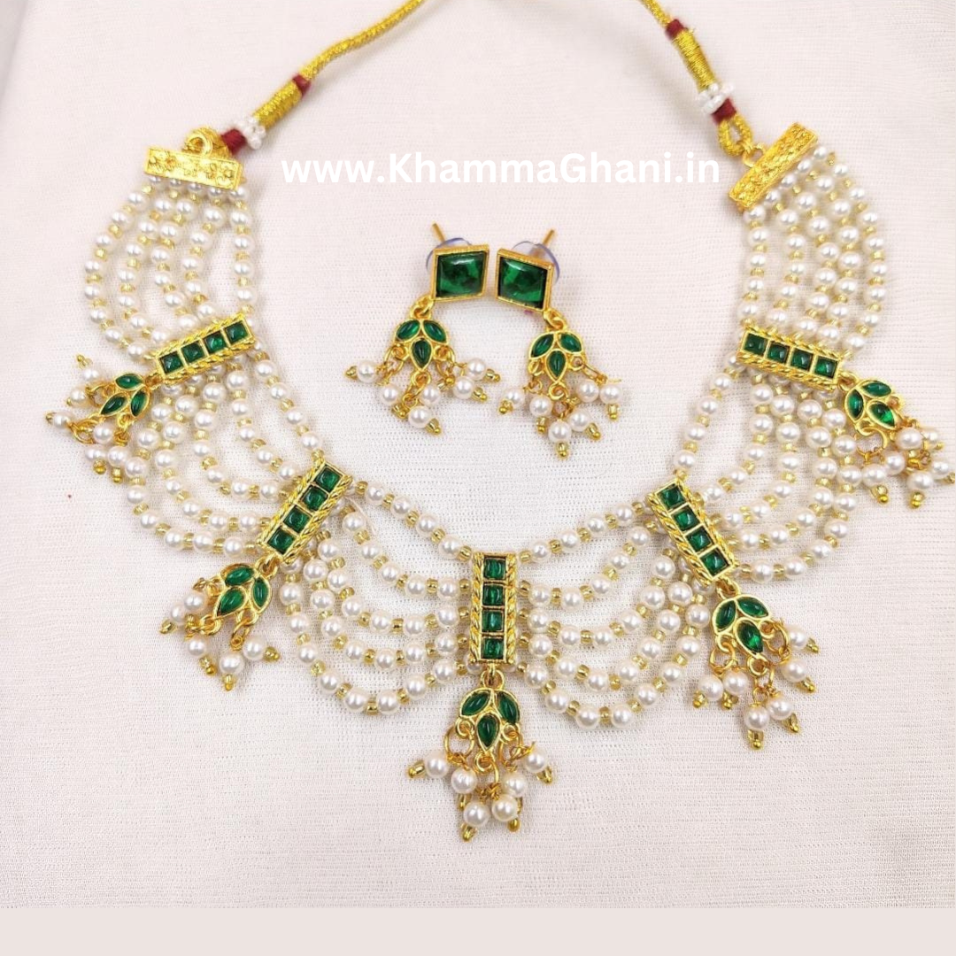 Sabyasachi Inspired Pearl Necklace With Earrings