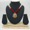 White and Red moti neckset