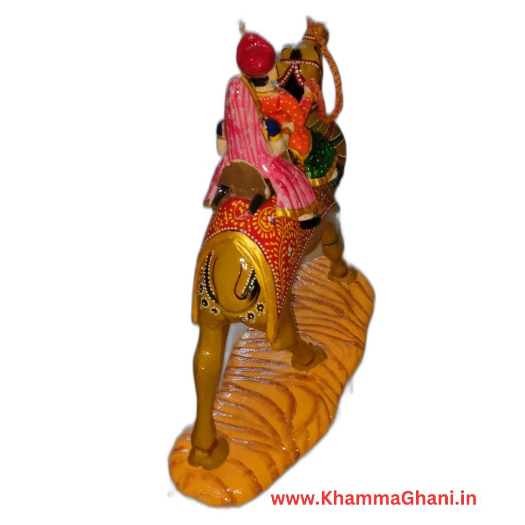 Wooden Camel Statue