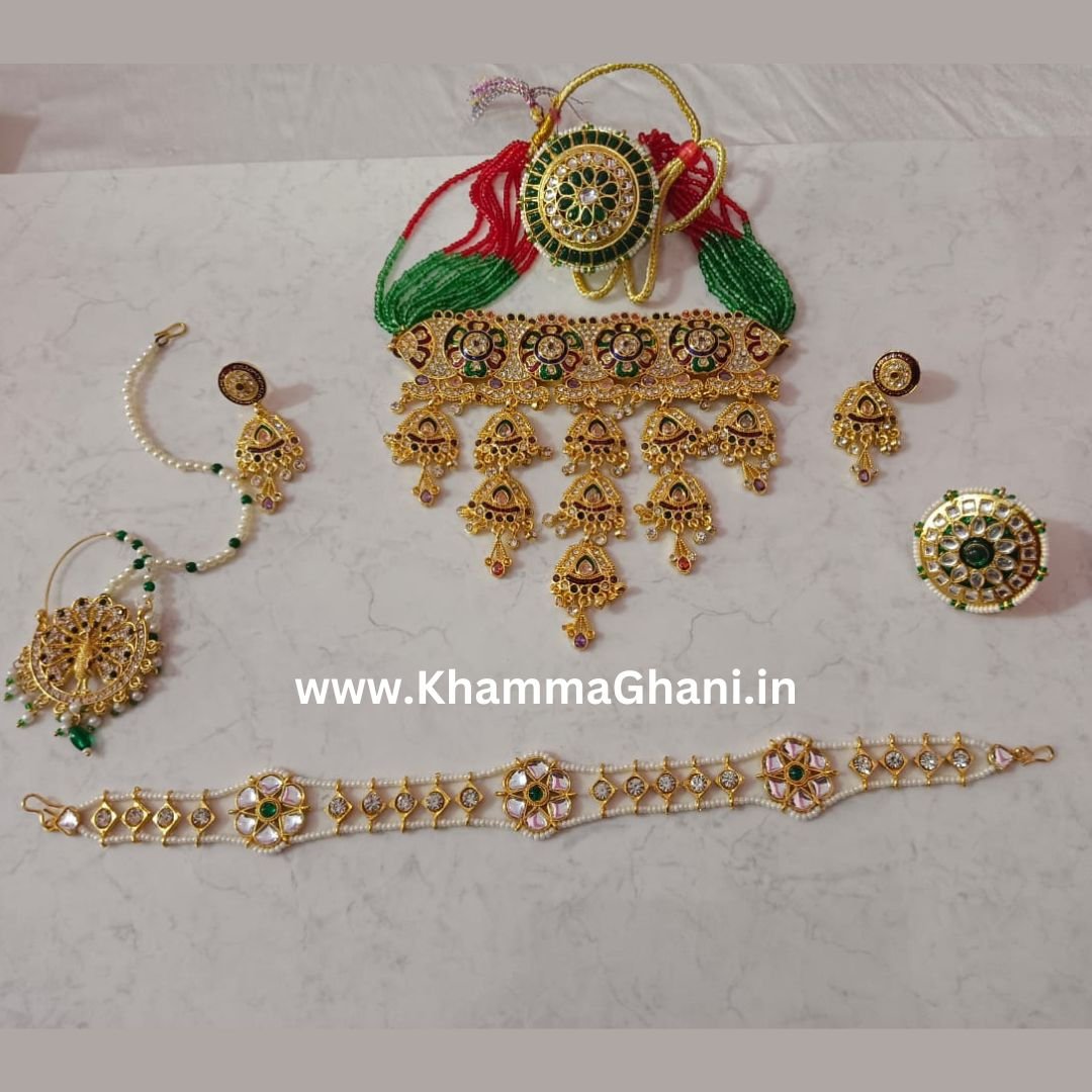 rajasthani bridal aad set